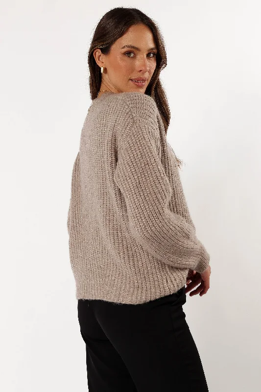 Villa Knit Sweater - Taupe