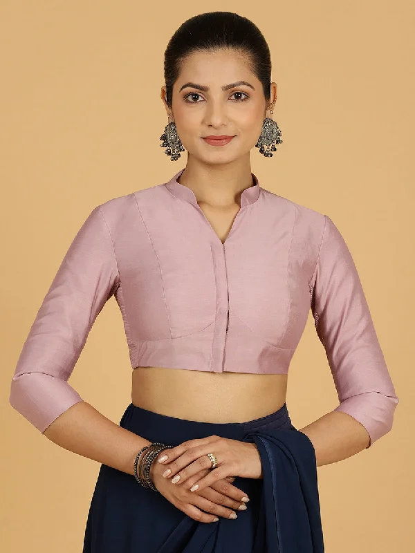 Maya x Rozaana | Three Quarter Sleeves Saree Blouse in Lilac