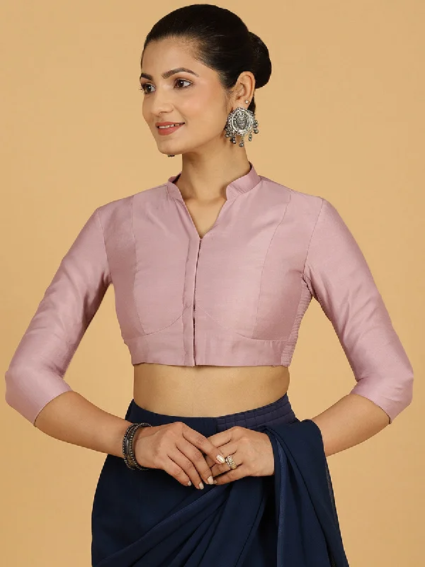 Maya x Rozaana | Three Quarter Sleeves Saree Blouse in Lilac