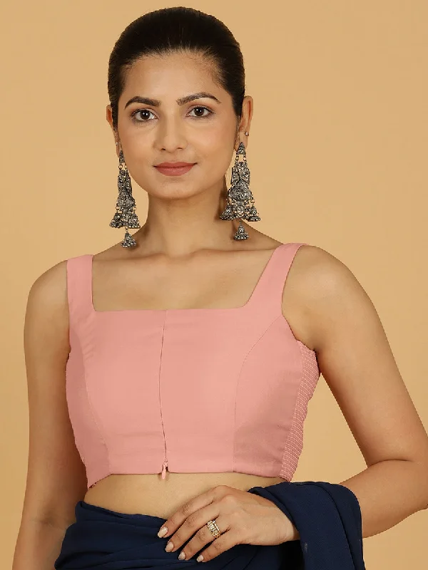 Nirma x Rozaana |  Saree Blouse in Sea Pink