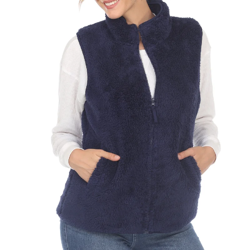 Zip Up Sherpa Vest