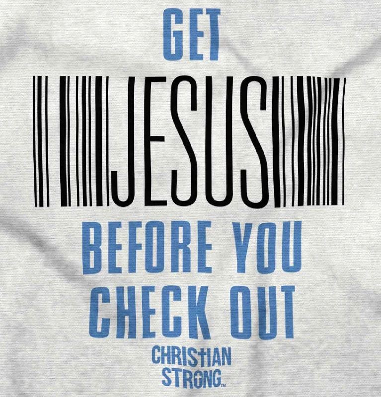 Get Jesus Junior Fit V-Neck T-Shirt