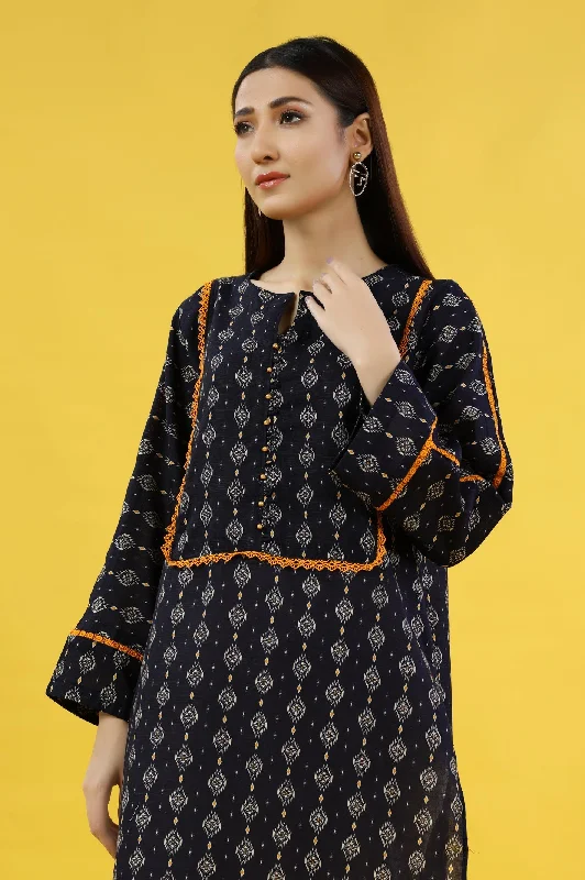 Navy Blue Kurti