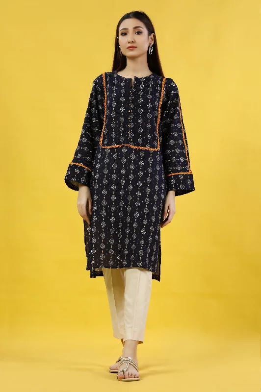 Navy Blue Kurti