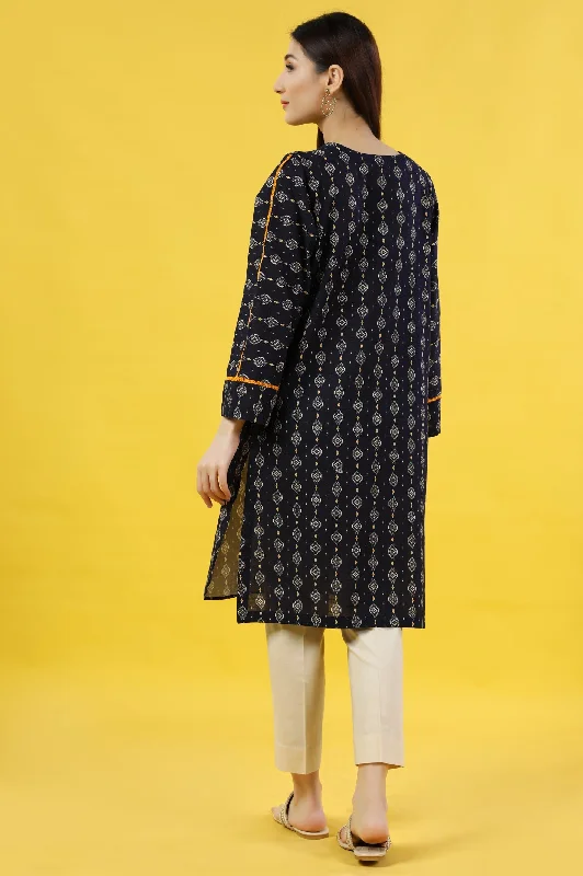 Navy Blue Kurti