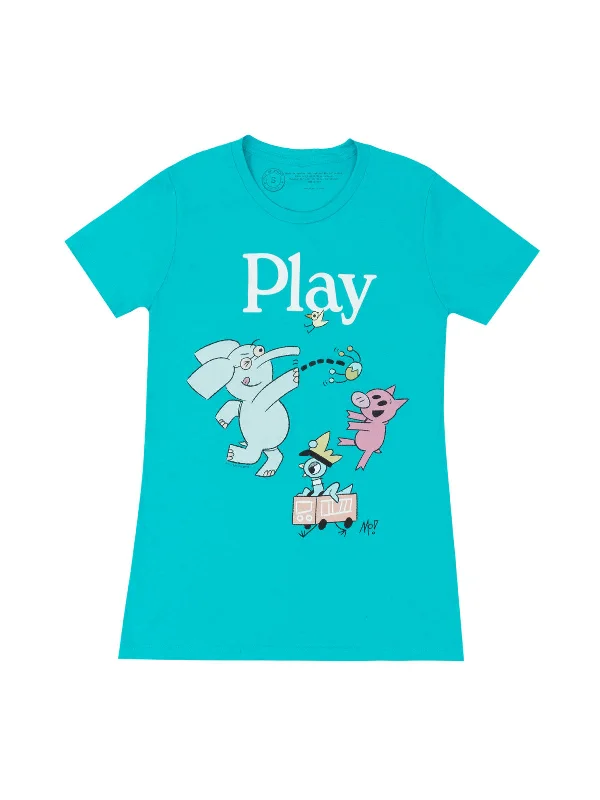 ELEPHANT & PIGGIE Play Women's Crew T-Shirt