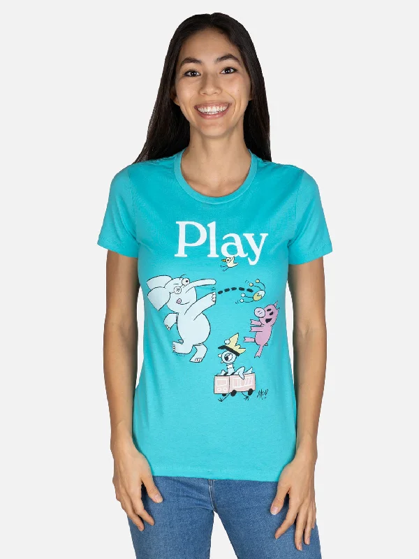 ELEPHANT & PIGGIE Play Women's Crew T-Shirt