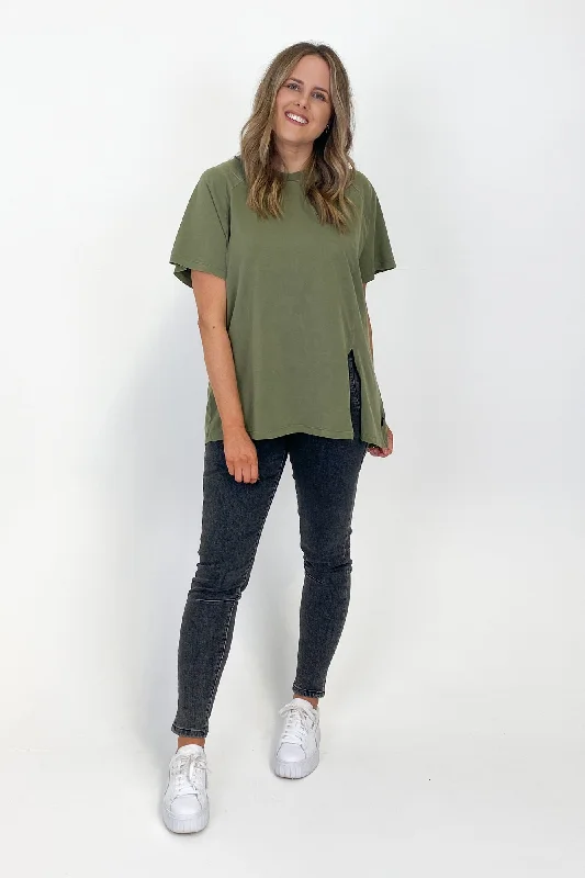 Silent Theory Routine Tee Khaki