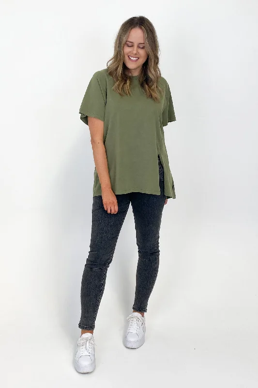 Silent Theory Routine Tee Khaki