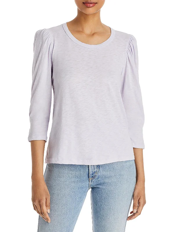 Angelina Womens Cotton Puff Sleeve T-Shirt