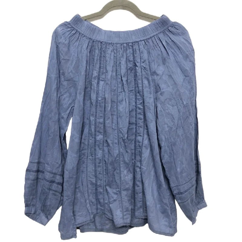 Blue Blouse Long Sleeve Cmc, Size Xl