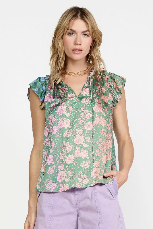 FLORAL GREEN MLT / S