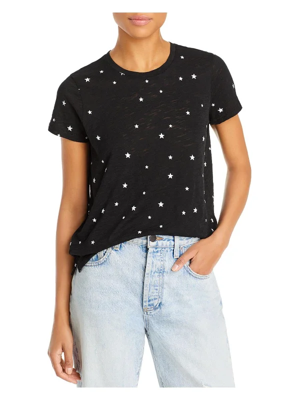 Galaxy Boy Womens Stars Short Sleeves T-Shirt