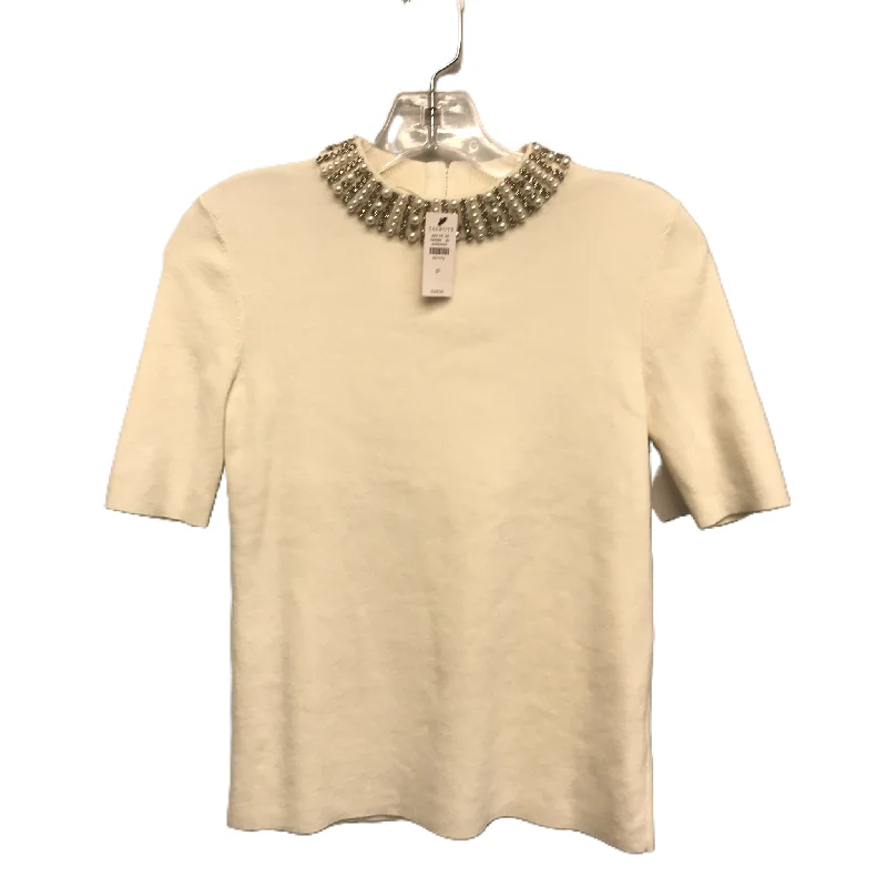 Ivory Top Short Sleeve By Talbots, Size: S