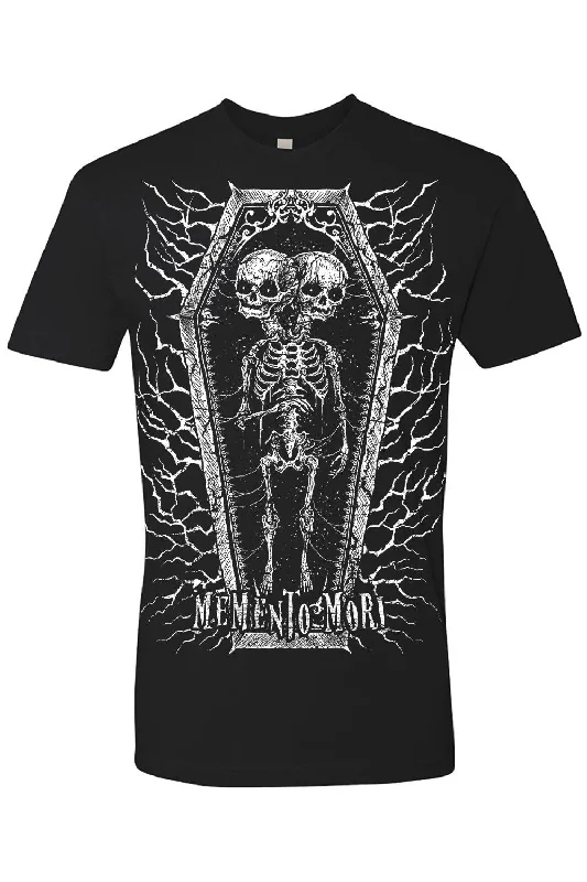 Memento Mori Conjoined Skeleton Twins T-shirt