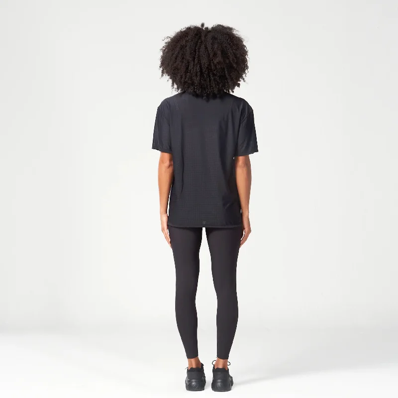 Mesh Reversible Tee - Black