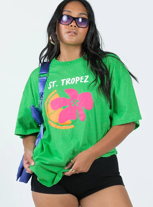 St Tropez Tee Green