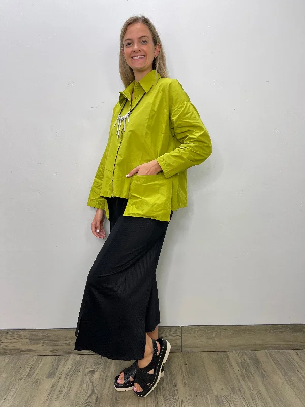 Pistachio Green Button Up Blouse