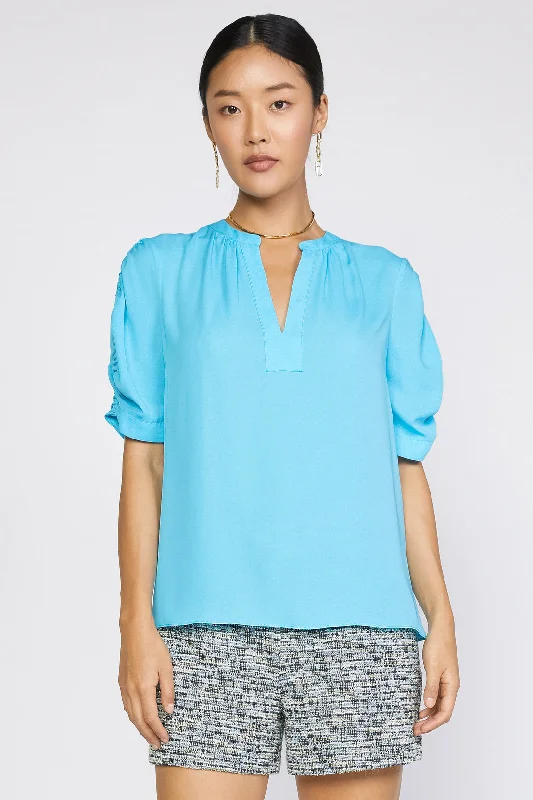 Shirred Sleeve Blouse