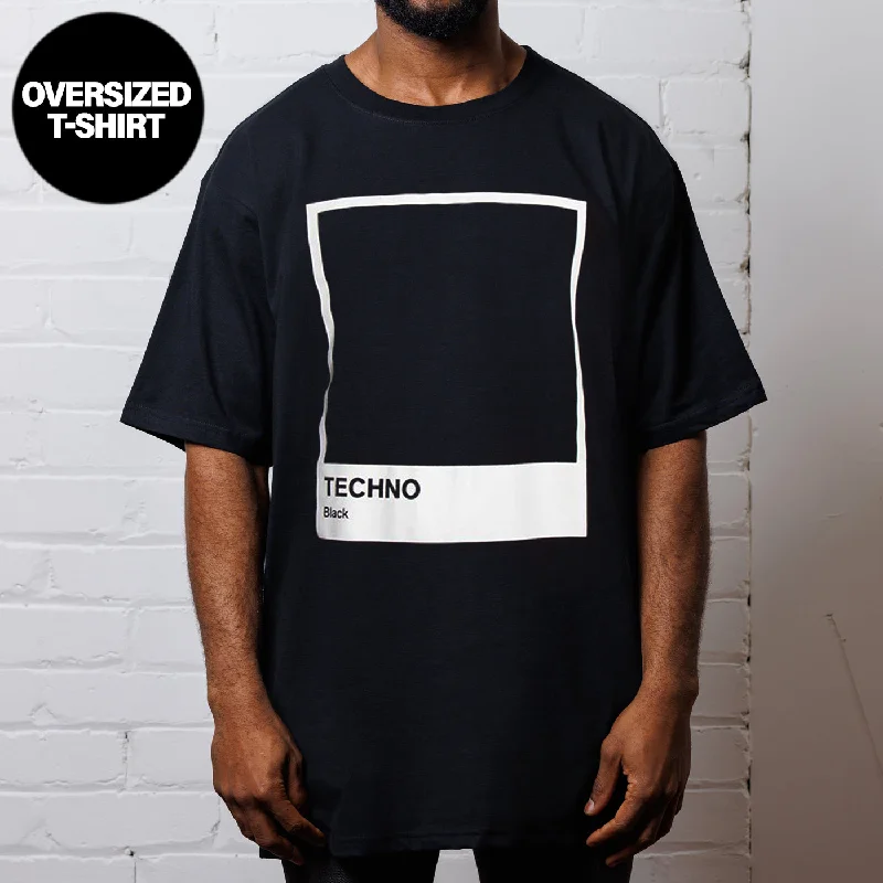 Techno Black  - Oversized Tshirt - Black