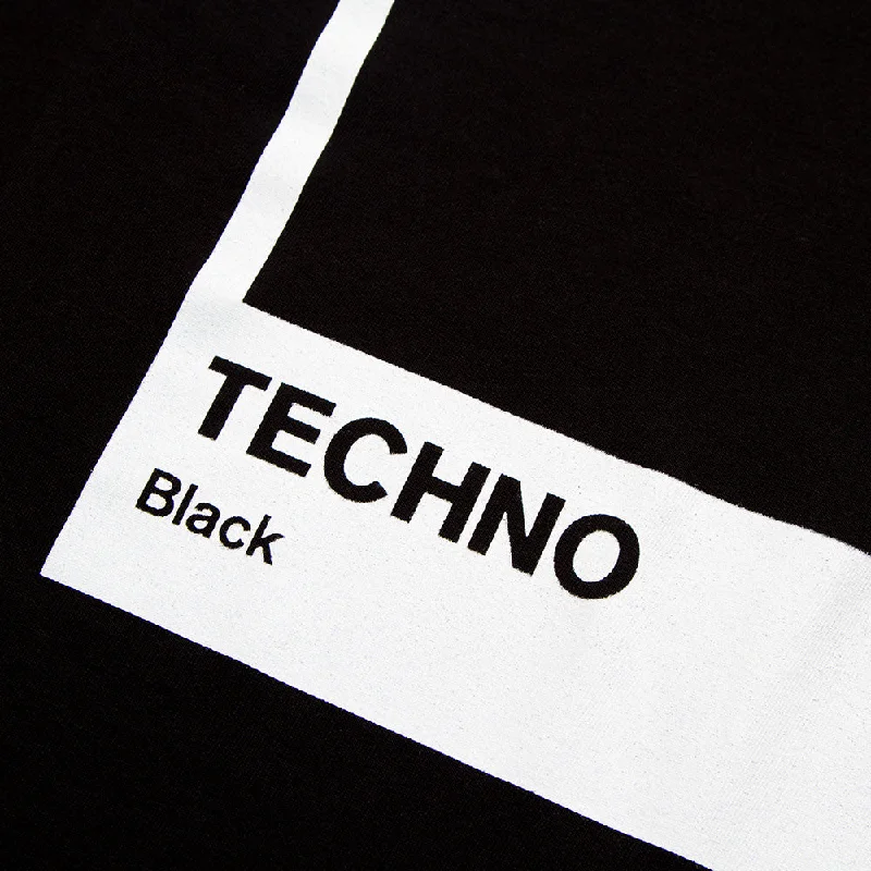 Techno Black  - Oversized Tshirt - Black