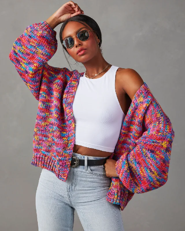 A Different World Multicolor Cardigan