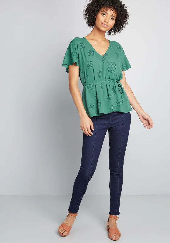 Graceful Greeting Surplice Top