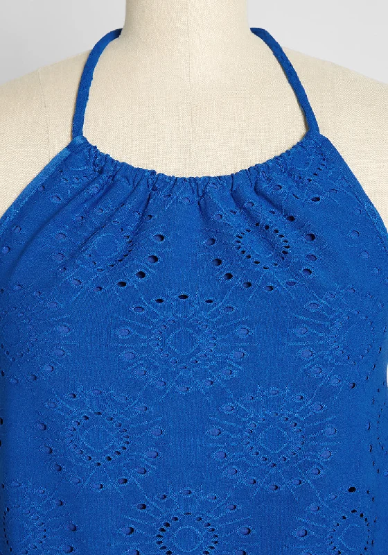 Sought After in Sapphire Halter Top