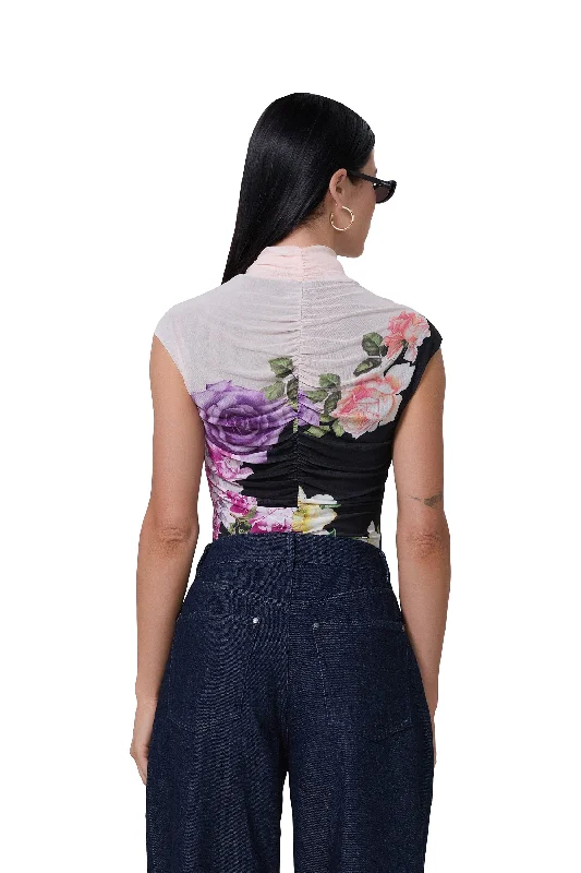 Jolie Top - Colorblock Floral