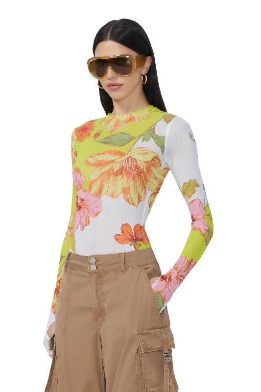 Kaylee Top - Color Block Floral