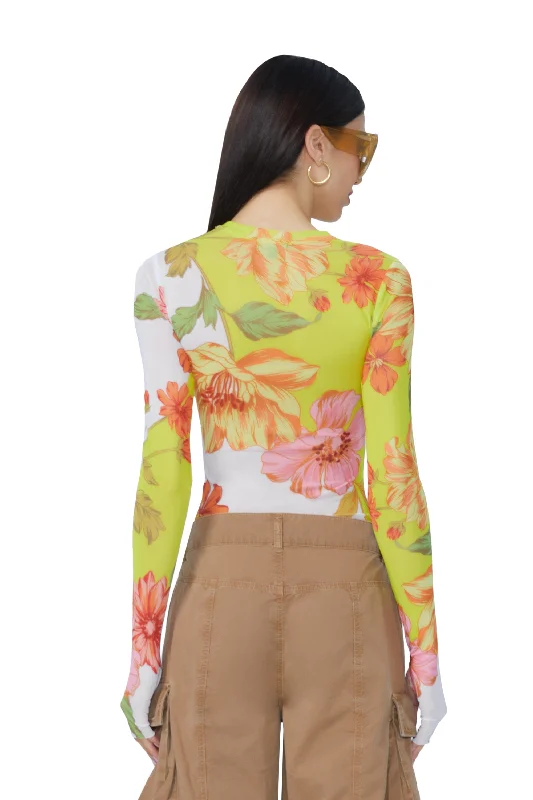 Kaylee Top - Color Block Floral