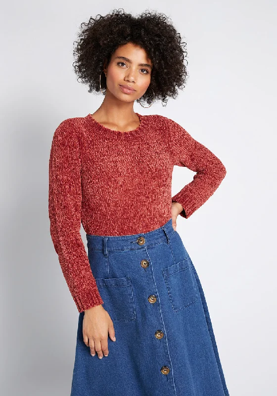 On and Soft Again Chenille Sweater