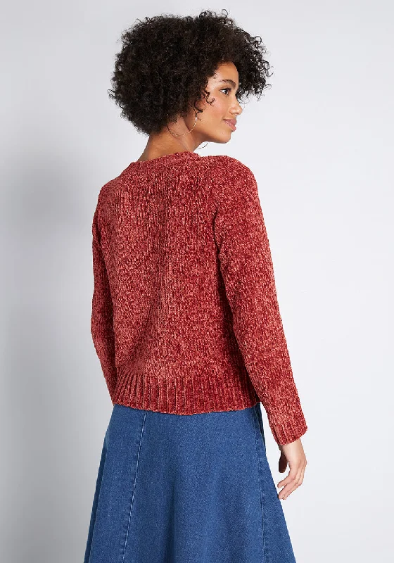 On and Soft Again Chenille Sweater