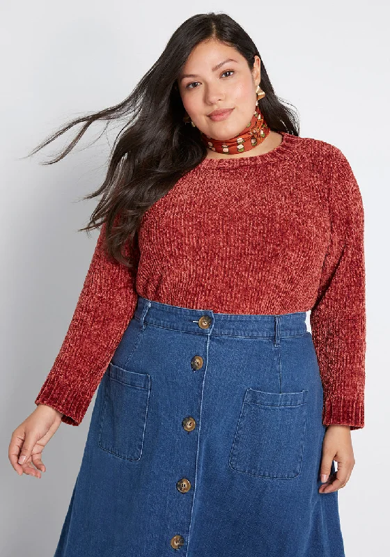 On and Soft Again Chenille Sweater