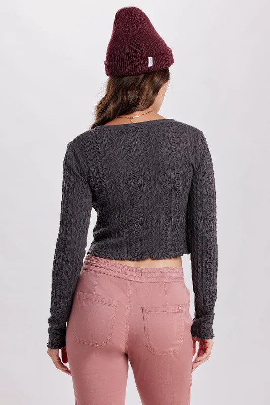 Skagit Cable Knit Long Sleeve Top