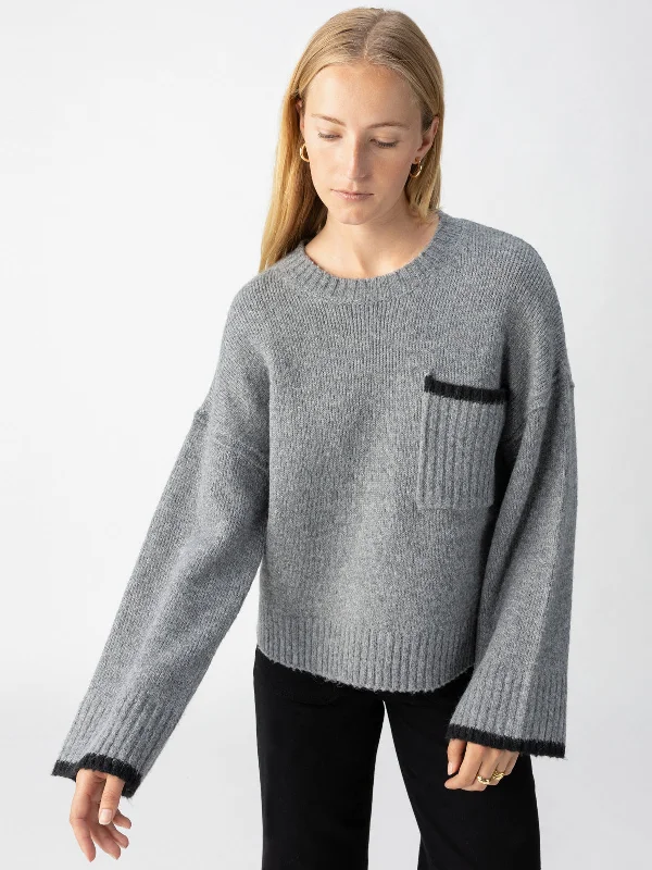 Uptown Girl Sweater Heather Ash