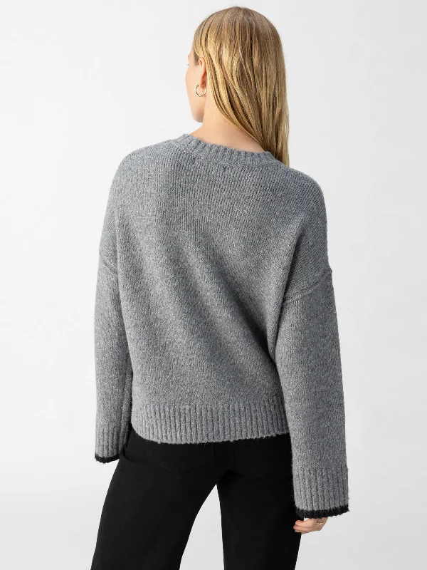 Uptown Girl Sweater Heather Ash