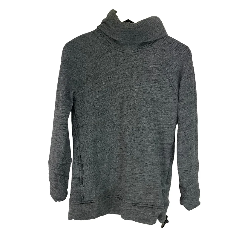 Athletic Sweatshirt Collar By Lululemon In Grey, Size: 6