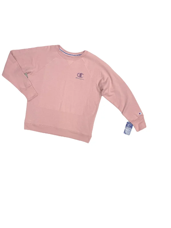 Athletic Sweatshirt Crewneck By Champion In Pink & Purple, Size: 2x