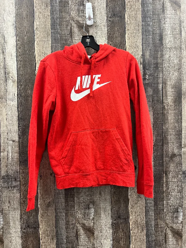 Athletic Sweatshirt Hoodie By Nike In Red, Size: Xs