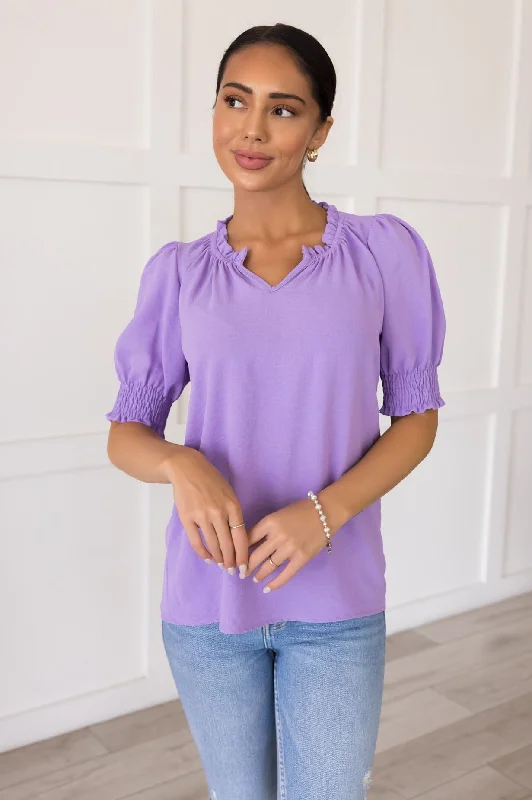 Back In Business Ruffle Blouse