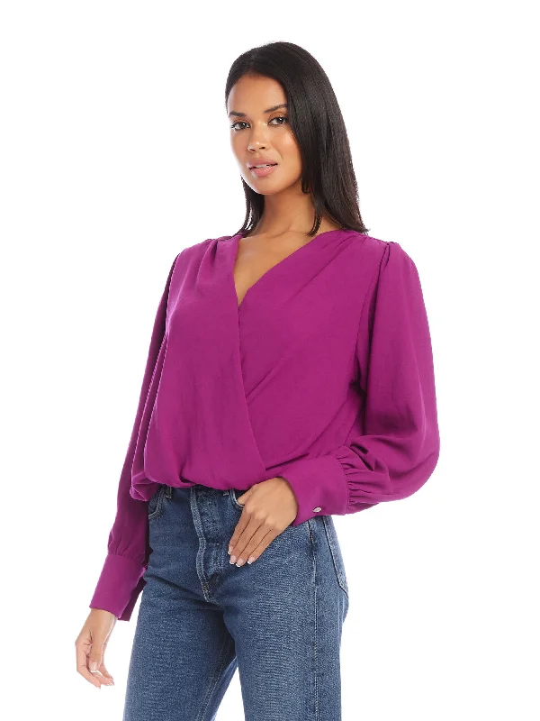 Drape Front Top