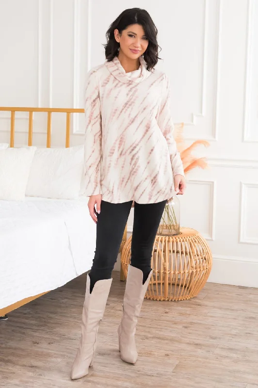 Dream Dealer Modest Cowl Neck Top