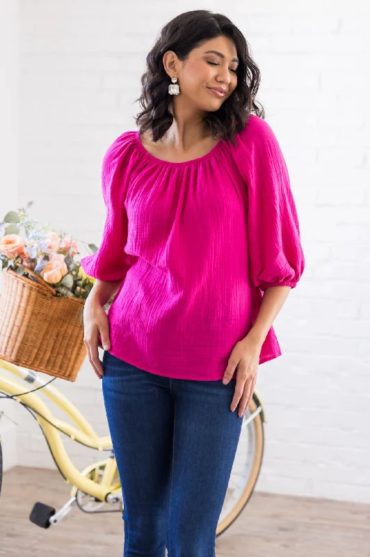 Joy Abounds Textured Top