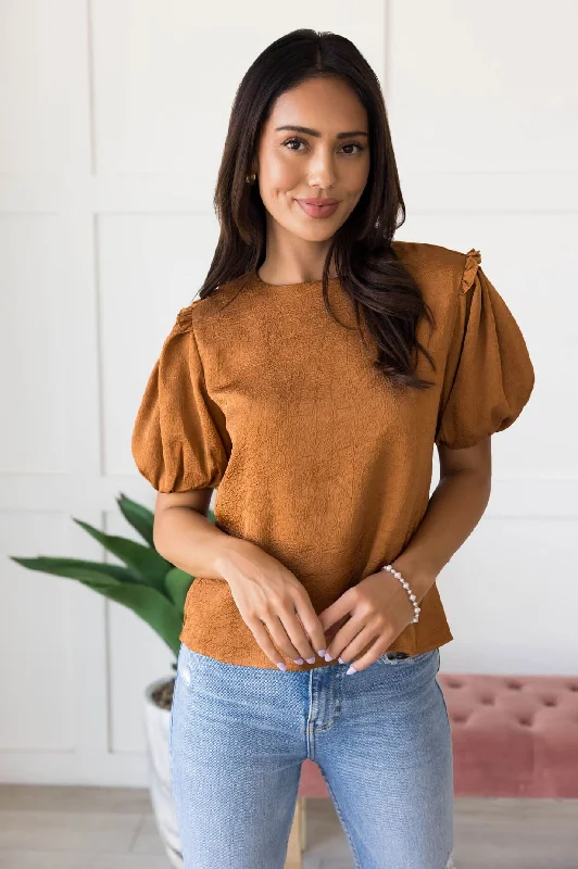 Joyous Puff Sleeve Blouse