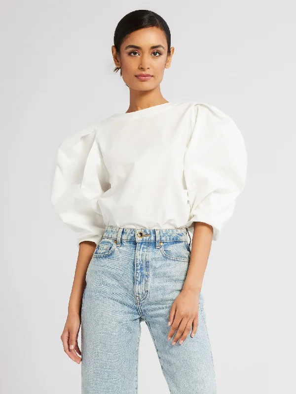 Lila Top in White