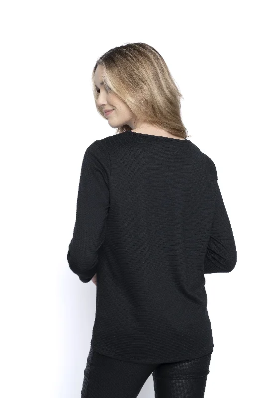 Long Sleeve One-Pocket Top