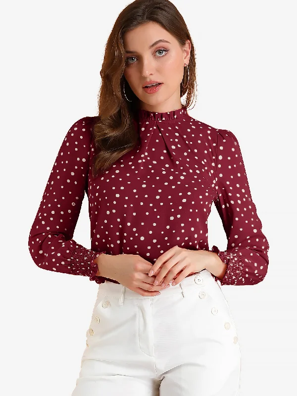 Wine Red-Dots / L