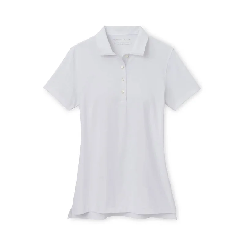 Peter Millar Women's Short Sleeve Button Polo Top - White*