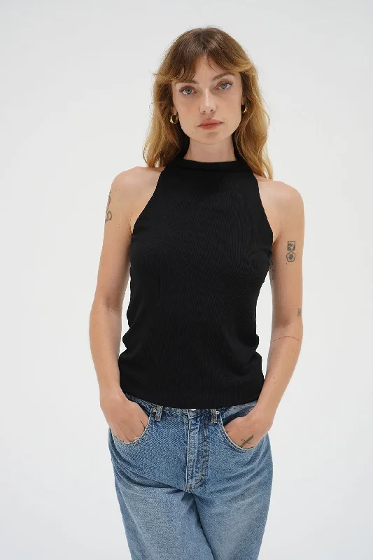 Sabine Double Layer Tank - Black